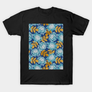 Chrysanthemum Floral Seamless Pattern T-Shirt